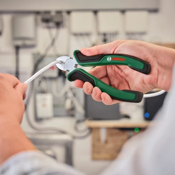 Bosch 3 Parça Alet Seti Pense Yan Keski Kargaburun - Resim 6