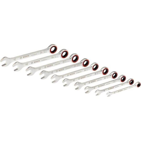 Bosch 10 Parça Kombine Anahtar Seti - Resim 2