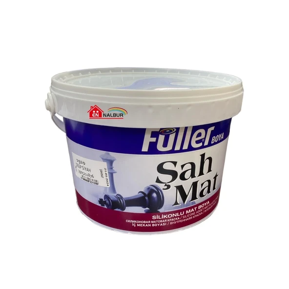 Füller Şahmat Silikonlu Mat İç Cephe 3,5 Kg Deep Siyah - Resim 3