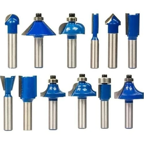 Topshop 03039 8 mm 12 Parça Ahşap Freze Uç Seti - Resim 6