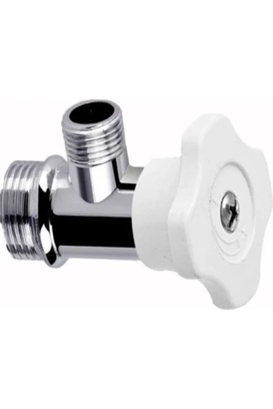 mintev Yonca Model Beyaz Kumlu Döndürmeli Ara Musluk ürün görseli 1