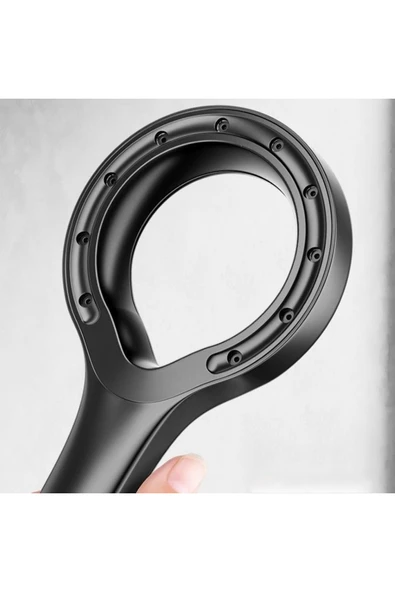 mintev Siyah Süpernova Modern Duş Başlığı - Resim 3