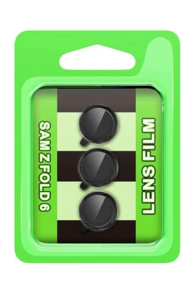 HarmonyAura Samsung Galaxy Z Fold 6 Raze Metal Kamera Lens - Siyah ürün görseli 1