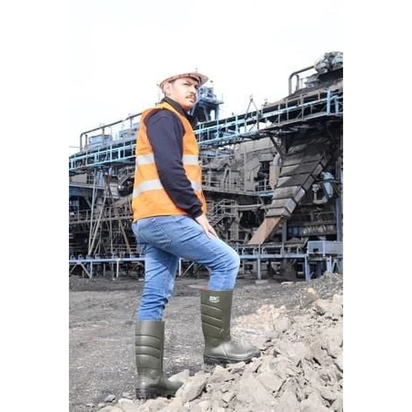 Pollyboot Vega 47 Numara Çelik Burunlu Çizme Poliüratan - Resim 4