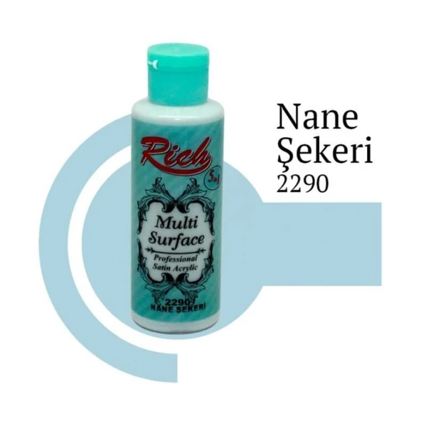 Rich Multi Surface 2290 Nane Şekeri Akrilik Boya 120 cc - Resim 3