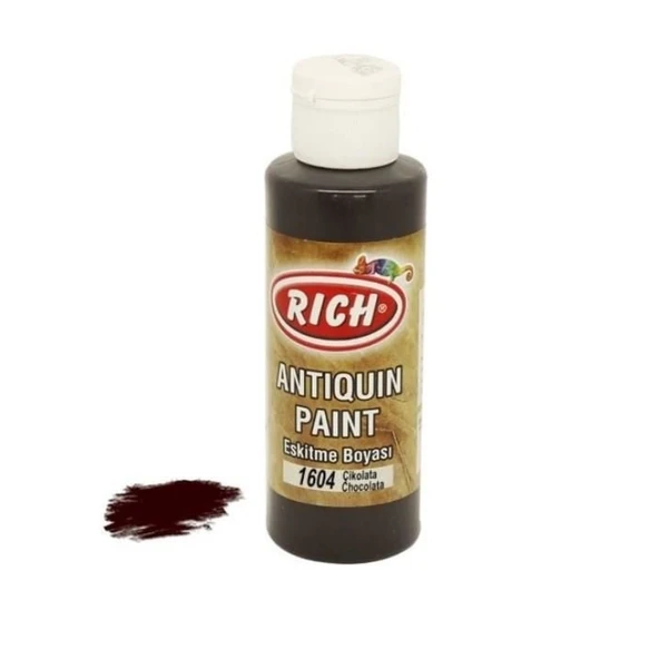 Rich 1604 Çikolata 120 ml Eskitme Ahşap Boyası - Resim 4