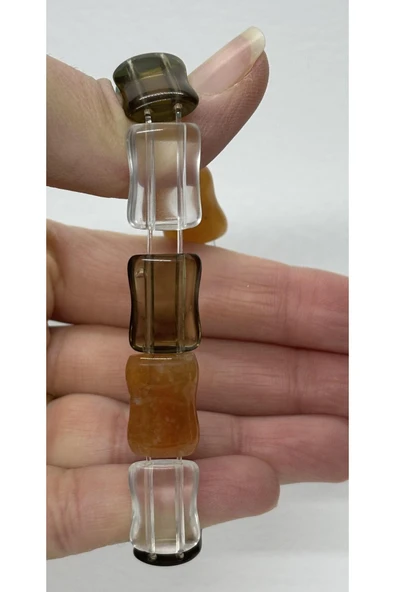 gemsartdeco KALP MİDE ÇAKRASI DENGELEME DOĞALTAŞ ROLEKS BİLEKLİK - Resim 4