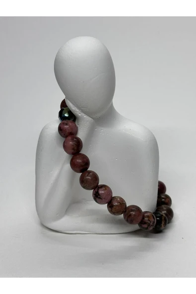 gemsartdeco RODONİT DOĞALTAŞ BİLEKLİK ürün görseli 1