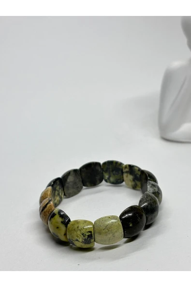 gemsartdeco YEŞİM TAŞI DOĞALTAŞ ROLEKS BİLEKLİK - Resim 2