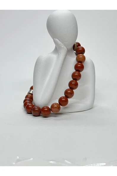 gemsartdeco KIRMIZI JASPER DOĞALTAŞ BİLEKLİK ürün görseli 1