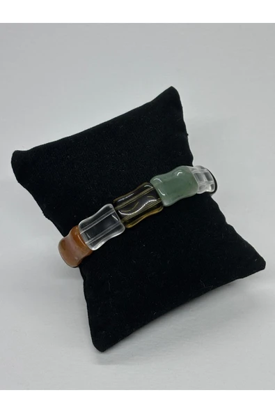 gemsartdeco KALP MİDE ÇAKRASI DENGELEME DOĞALTAŞ ROLEKS BİLEKLİK - Resim 3