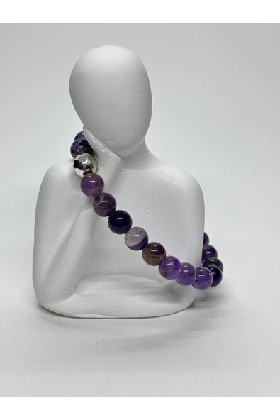 gemsartdeco AMETİST DOĞALTAŞ BİLEKLİK