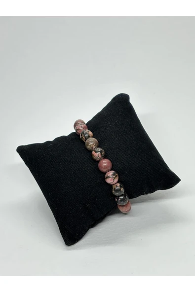 gemsartdeco RODONİT DOĞALTAŞ BİLEKLİK - Resim 4