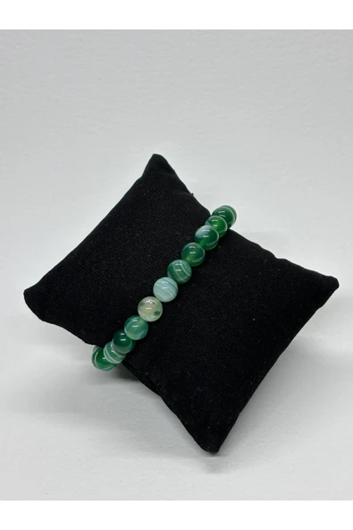 gemsartdeco YEŞİL AKİK DOĞALTAŞ BİLEKLİK - Resim 3