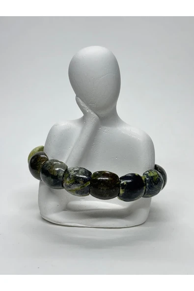 gemsartdeco YEŞİM TAŞI DOĞALTAŞ ROLEKS BİLEKLİK ürün görseli 1