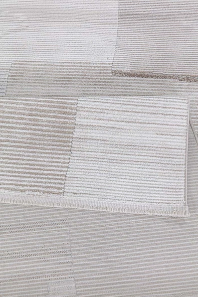 İpek Halı Dalida 3201A Yumuşak Dokulu İskandinav Desenli Bej Krem Salon, Mutfak, Oturma, Çocuk Oda Halısı - Resim 4