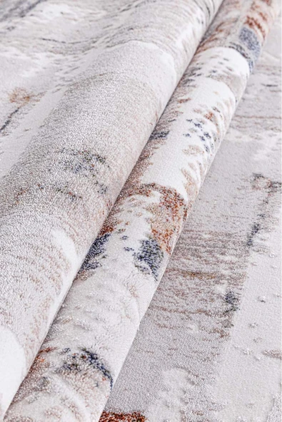 İpek Halı Alaçatı 2617a Renkli Yumuşak Dokulu Modern Salon, Mutfak, Oturma, Çocuk Odası Halısı - Resim 2