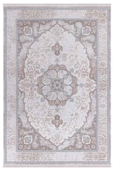 İpek Halı Saklıköy 3119a Gri Bej Yumuşak Dokulu Tok Dokuma Modern Salon, Mutfak, Oturma, Çocuk Odası Halısı ürün görseli 1