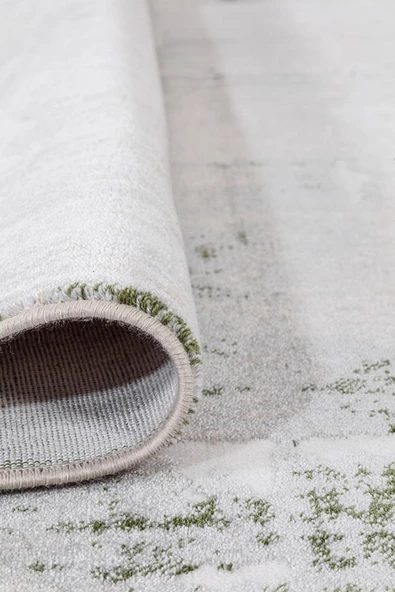 İpek Halı Alaçatı 2601a Gri Yeşil Yumuşak Dokulu Modern Salon, Mutfak, Oturma, Çocuk Odası Halısı - Resim 2