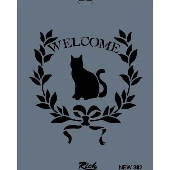 Rich New Seri N-382 Stencil 35x25 cm - Resim 2