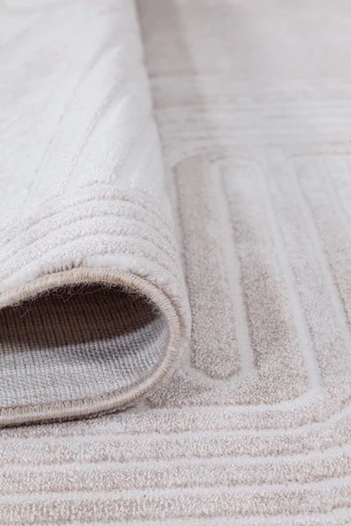 İpek Halı Alaçatı 2615a Renkli Yumuşak Dokulu Modern Salon, Mutfak, Oturma, Çocuk Odası Halısı - Resim 3