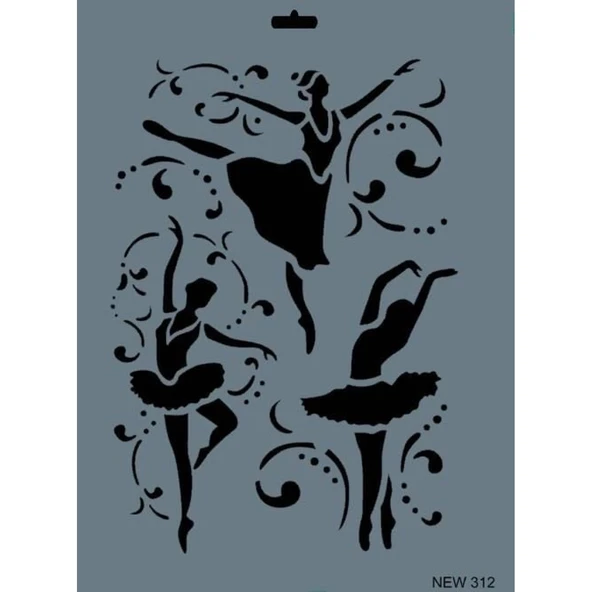 Rich New Seri N-312 Stencil 35x25 cm - Resim 3