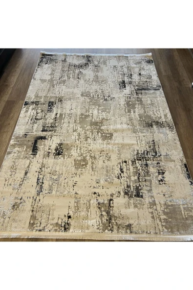 İpek Halı Sihir 17354 Beyaz Gri Modern Salon Halısı - Resim 5