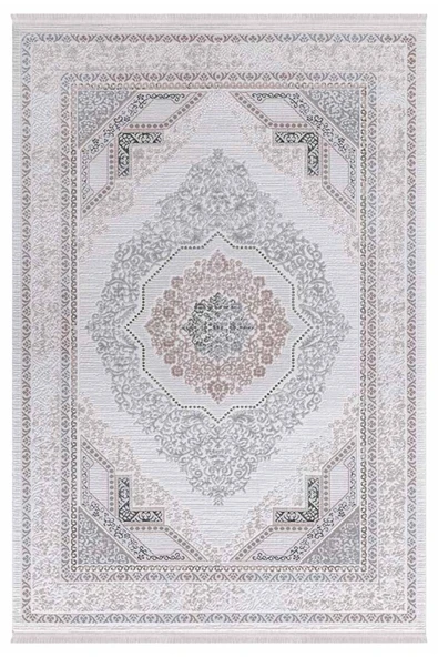 İpek Halı Saklıköy 3105a Gri Yeşil Yumuşak Dokulu Tok Dokuma Modern Salon, Mutfak, Oturma, Çocuk Odası Halısı ürün görseli 1