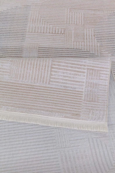 Home Alaçatı 2608a GriYumuşak Dokulu Modern Salon, Mutfak, Oturma, Çocuk Odası Halısı - Resim 4