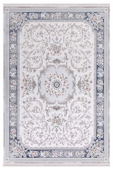 İpek Halı Saklıköy 3101a Gri Mavi Yumuşak Dokulu Tok Dokuma Modern Salon, Mutfak, Oturma, Çocuk Odası Halısı ürün görseli 1