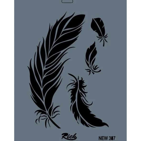 Rich New Seri N-387 Stencil 35x25 cm ürün görseli 1