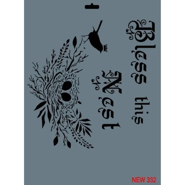 Rich New Seri N-332 Stencil 35x25 cm ürün görseli 1