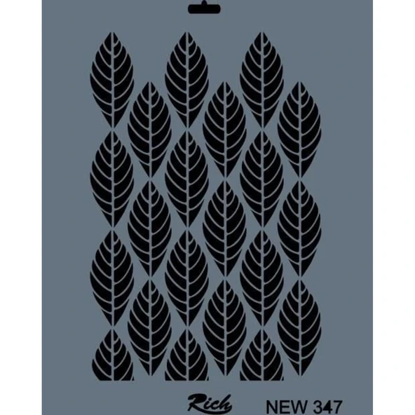 Rich New Seri N-347 Stencil 35x25 cm - Resim 3