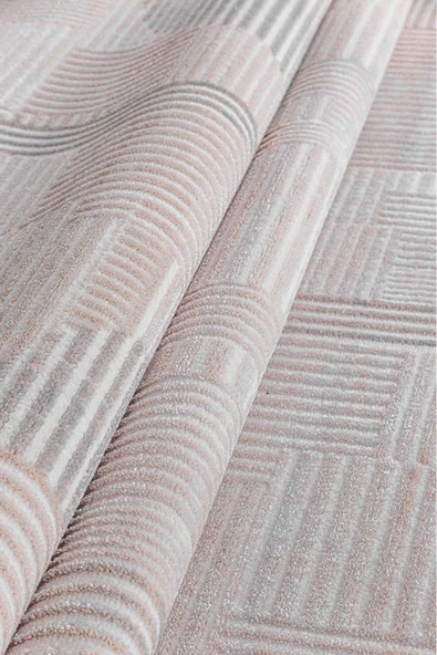 Home Alaçatı 2608a GriYumuşak Dokulu Modern Salon, Mutfak, Oturma, Çocuk Odası Halısı - Resim 2