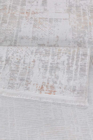 İpek Halı Alaçatı 2613a Bej Kiremit Yumuşak Dokulu Modern Salon, Mutfak, Oturma, Çocuk Odası Halısı - Resim 4