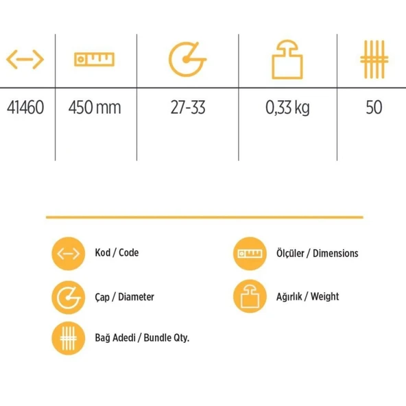 YKS 41460 Keser Sapı 45 cm - Resim 4