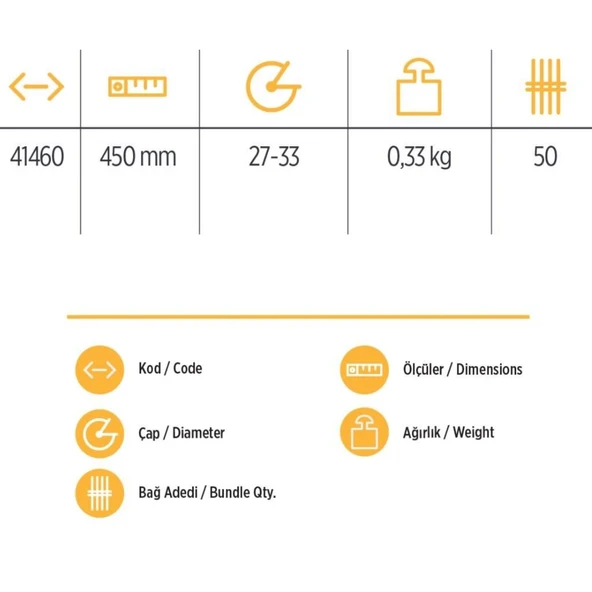 YKS 41460 Keser Sapı 45 cm - Resim 2
