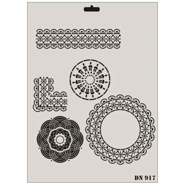 Rich Dantel Seri DN-917 Stencil 35x25 cm - Resim 3