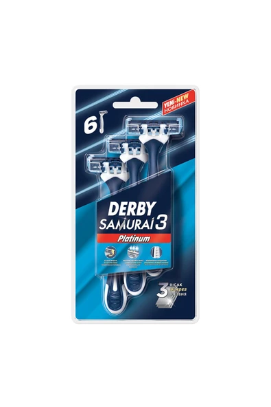 Derby Samurai Platinum 3 Blister 6'Lı 2 ADET ürün görseli 1
