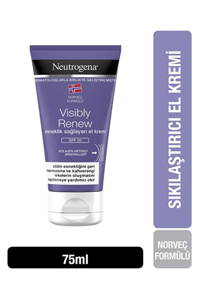 Neutrogena El Kremi Visibly Renew Spf20 75 ml ürün görseli 1