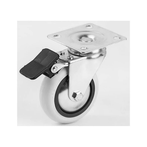 HTS 353 75x25 mm Frenli Tablalı Teker - Resim 2