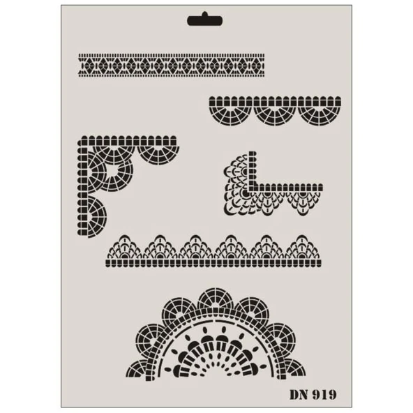 Rich Dantel Seri DN-919 Stencil 35x25 cm - Resim 3