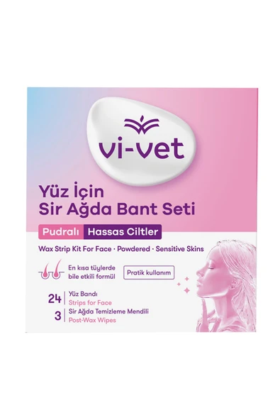 Vi-vet Purdalı Yüz İçin Sir Ağda Bandı 24'lü 2 ADET ürün görseli 1