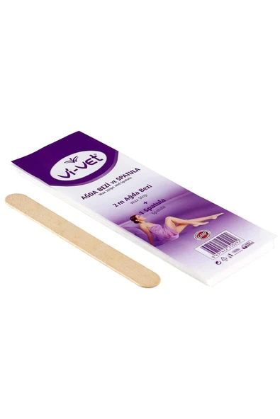 Vi-vet Vivet Ağda Bezi Ve Spatula 2 Metre - Resim 2
