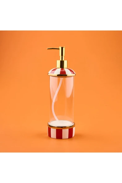 ASPARTAM Maura Rossa Tekli Cam Sabunluk - Renkli / Sarı - 540 ml ürün görseli 1