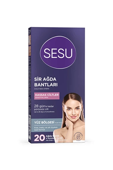 MATMEL 2 ADET Sesu Yüz Ağda Bandı Hassas Ciltler 20'li - Resim 2