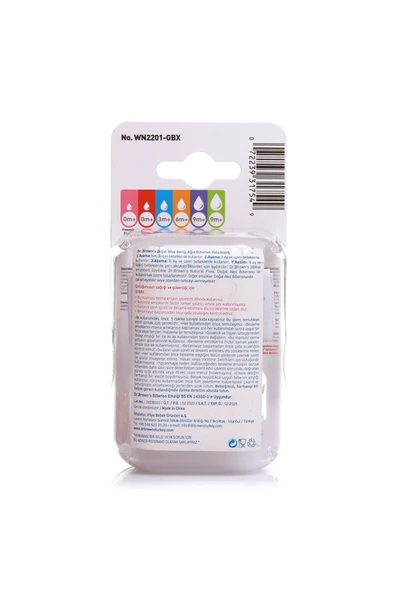 Dr.Brown's DB 2201 Dr Browns Geniş Ağız Options+ Biberon Emziği 3ay+ (4 ADET) - Resim 3