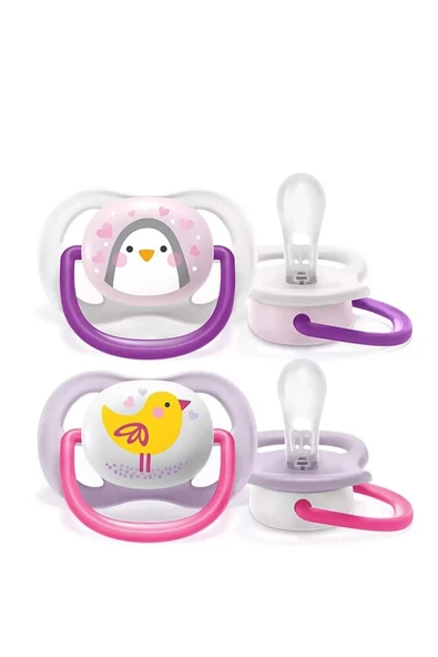 Philips Avent Avent Ultra Air 2'li Emzik 0-6ay Pembe - Resim 2