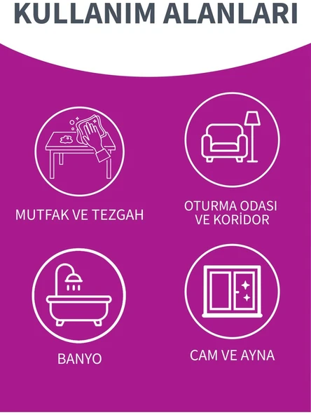 Parex Trend 3'lü Temizlik Bezi Üçlü Set - Resim 4