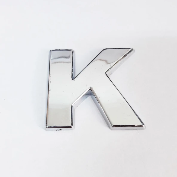 Cemax K Harfi  3,75 cm Krom Yapışkanlı - Resim 3